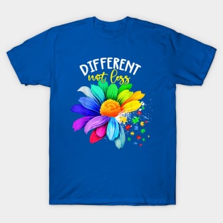 Different Not Less Autism Awareness, In April We Wear Blue T-Shirt